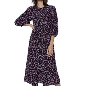 Zara Womens Floral Maxi Dress